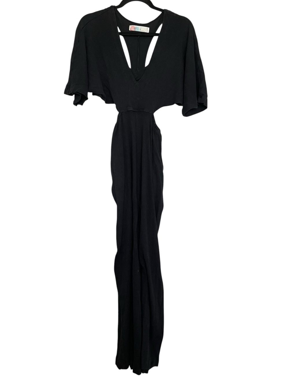 Free People Beach Black Cutout Jumpsuit